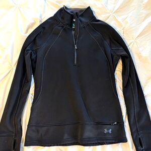 Under Armour women's fleece 3/4 zip semi-fitted sweater